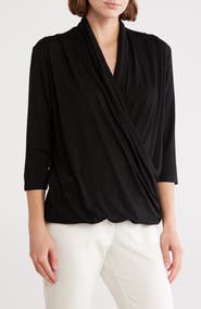 PATRIZIA LUCA Crossover Woven Top