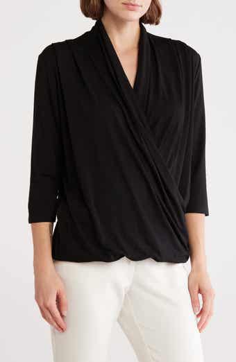 PATRIZIA LUCA Crossover Woven Top