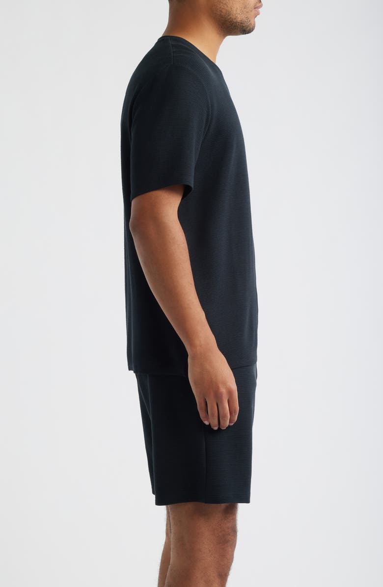BOSS Rib Modal T-Shirt & Pajama Shorts Set, Alternate, color, Black