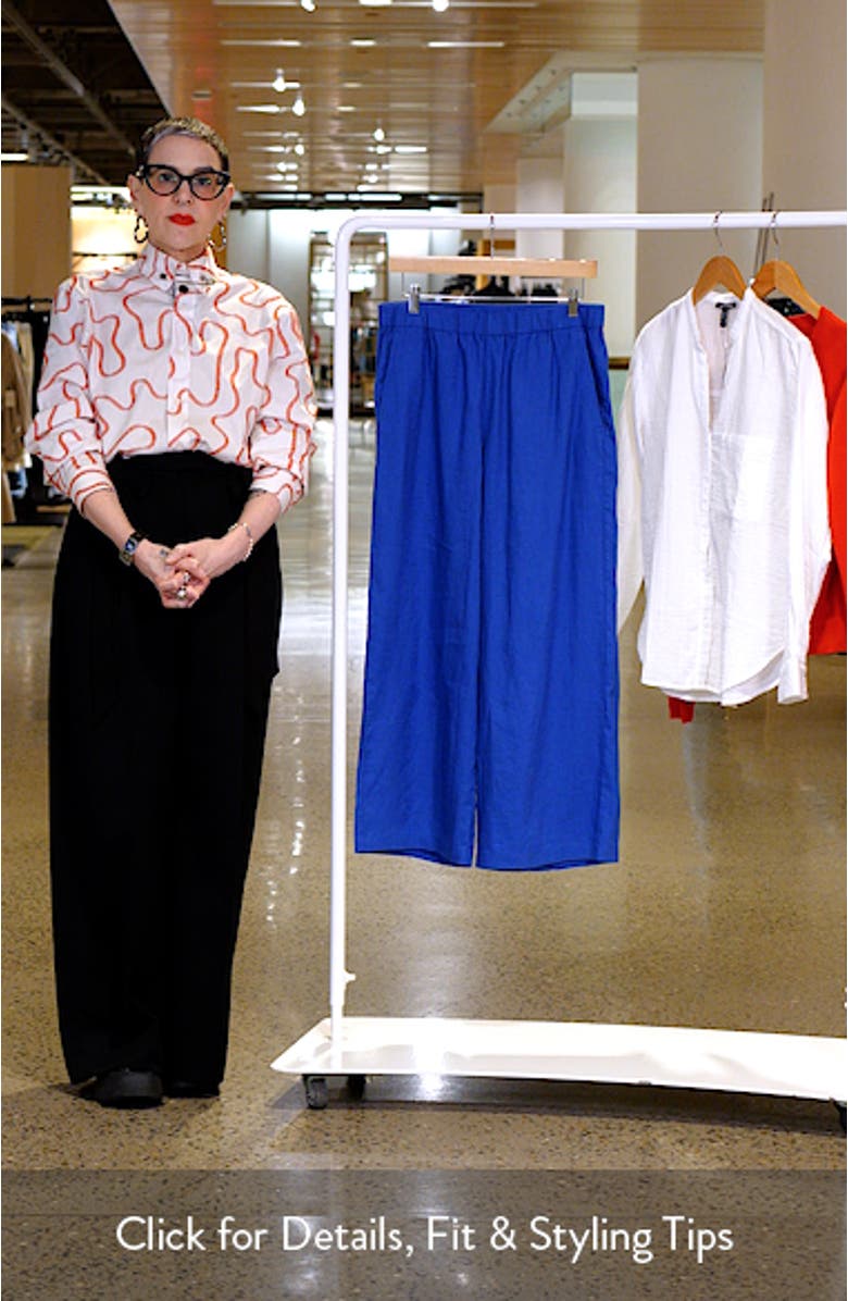 Linen Wide Leg Pants, sales video thumbnail