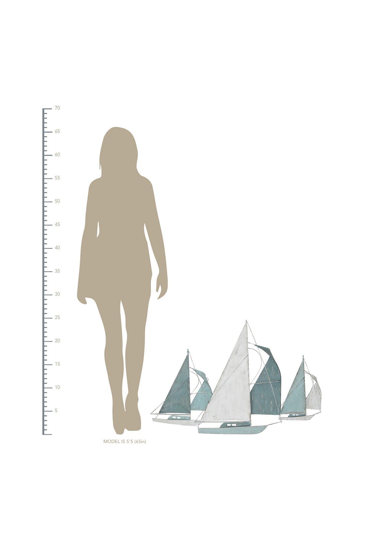 STRATTON HOME DECOR Metal Sailboats Wall Decor (Women) | Nordstromrack