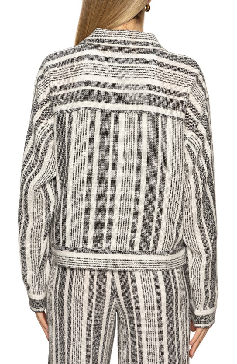 Sanctuary Shoreside Stripe Cotton Jacket, Alternate, color, Atlantic Stripe