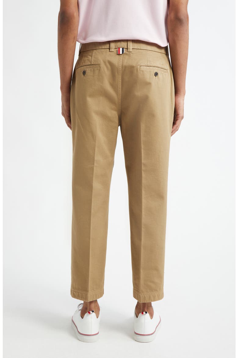 Cotton Twill Crop Chinos, Alternate, color, CAMEL