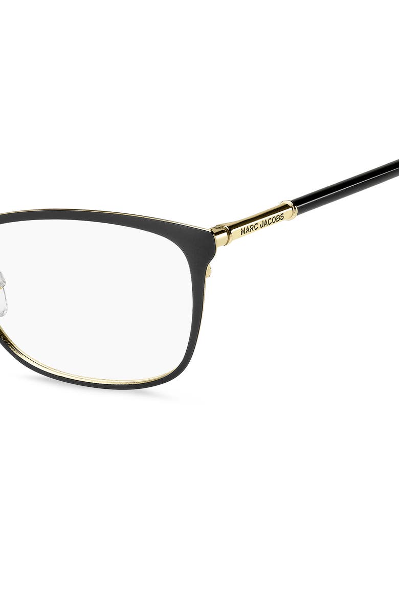 Marc Jacobs 53mm Rectangular Optical Glasses, Alternate, color, 