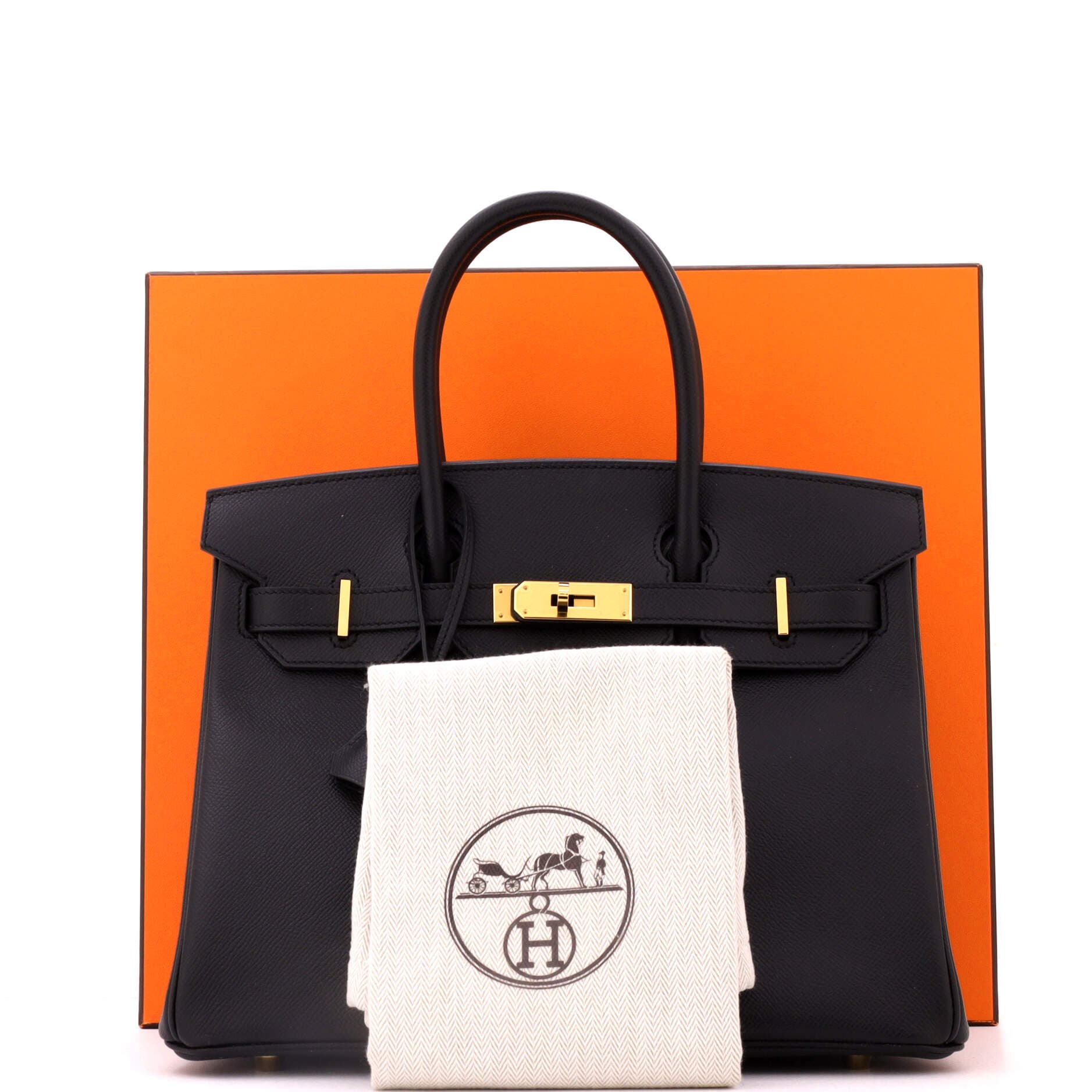 Pre-Owned Hermes Birkin Handbag Black Epsom with Gold Hardware 30, Alternate, color, Noir