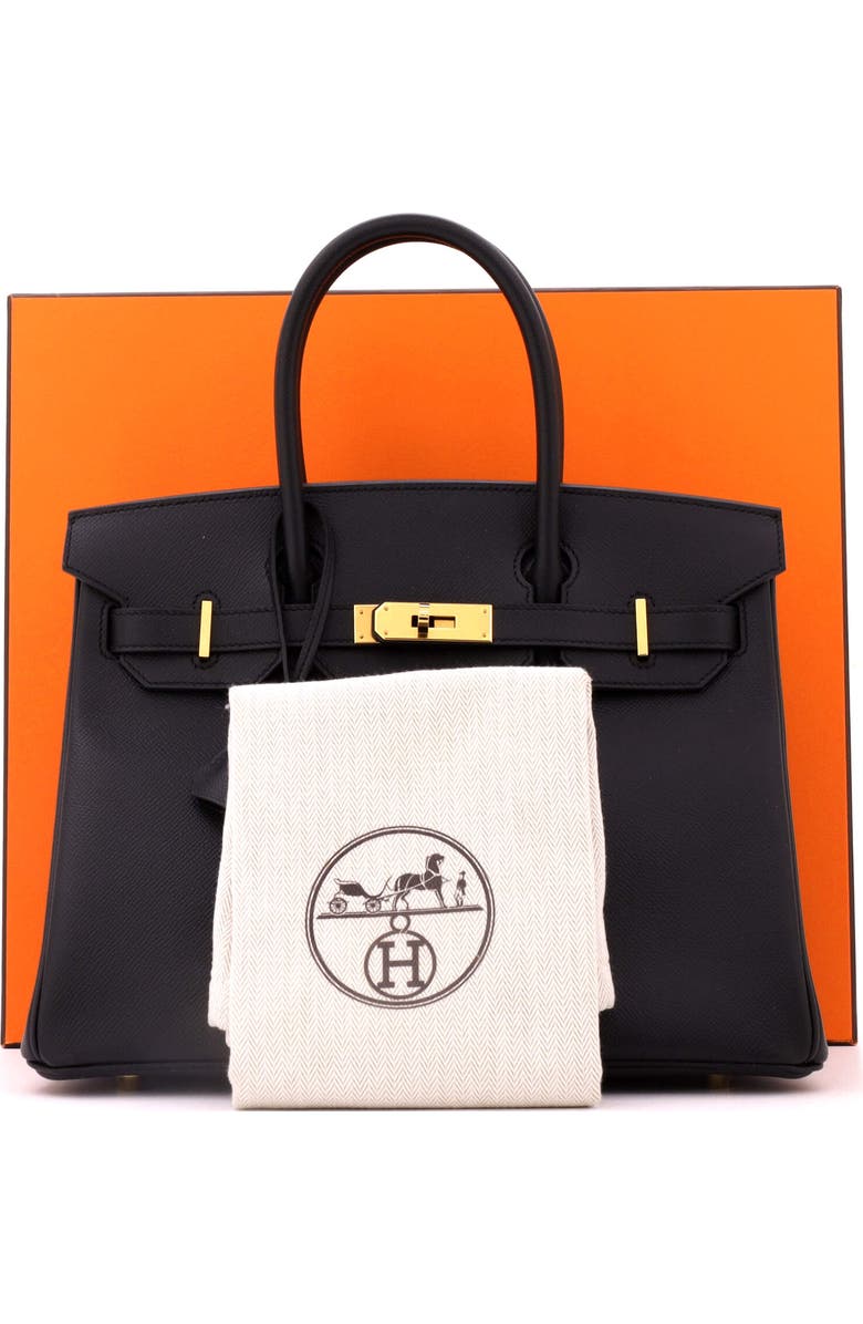 Pre-Owned Hermes Birkin Handbag Black Epsom with Gold Hardware 30, Alternate, color, Noir