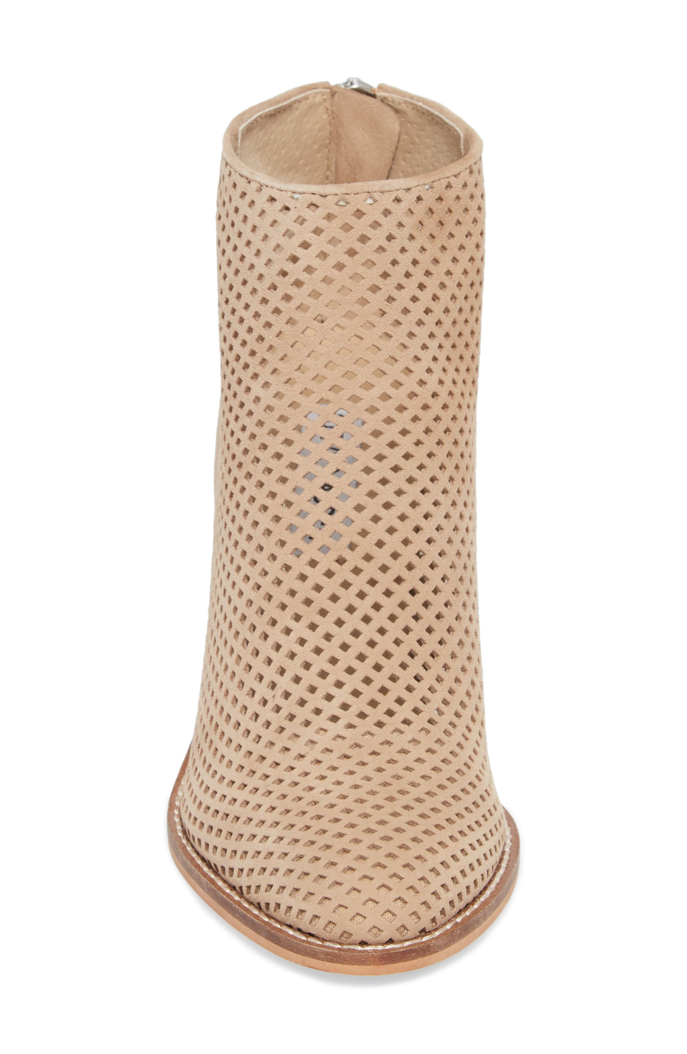 Rumble Perforated Bootie, Alternate, color, TAUPE SUEDE