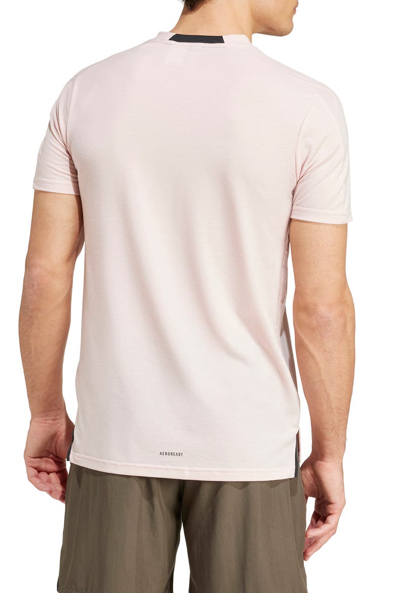 Designed 4 Training AEROREADY Workout T-Shirt, Alternate, color, SANDY PINK MELANGE