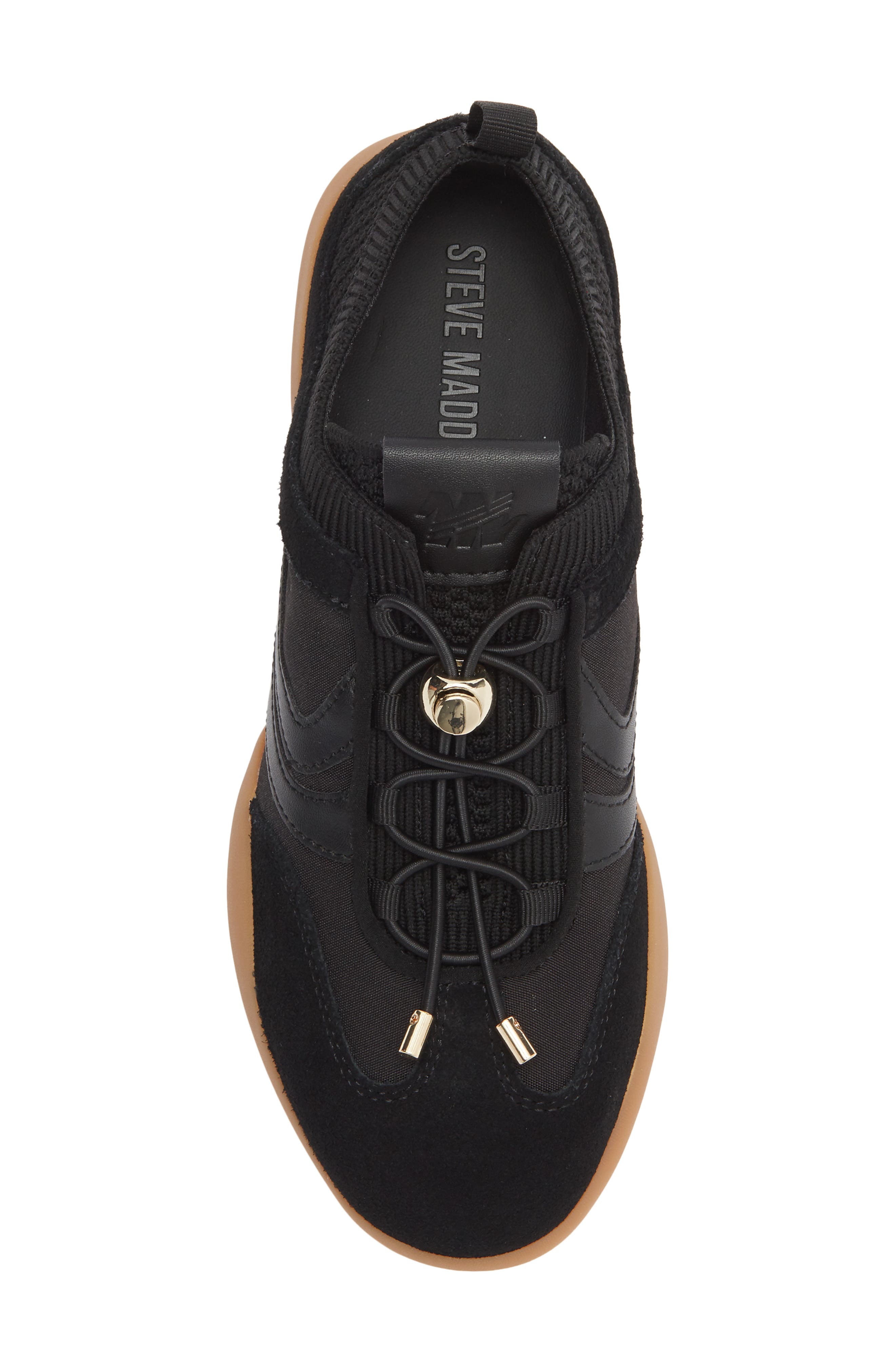 Steve Madden Reboot Beaded Sneaker, Alternate, color, Black