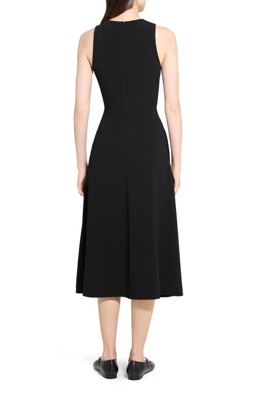 Theory Sleeveless A-line Midi Dress In Black