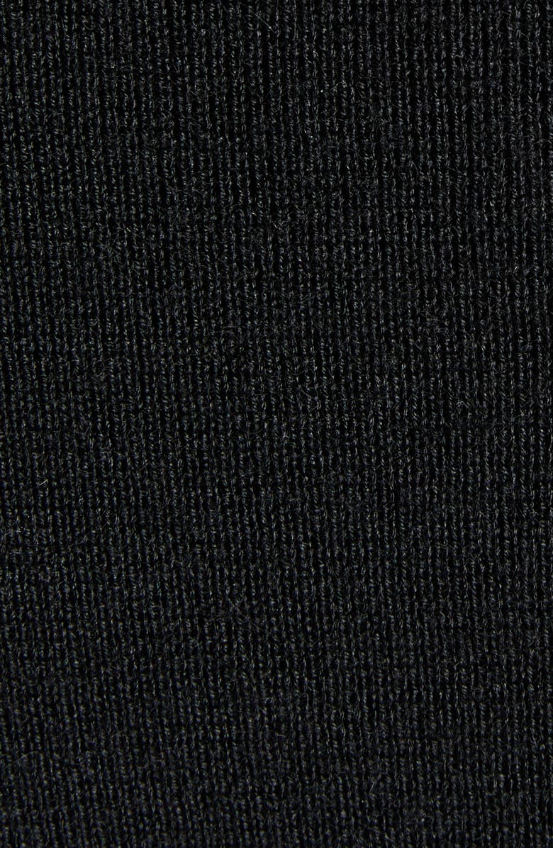 TOM FORD Long Sleeve Fine Stretch Merino Wool Midi Sweater Dress, Alternate, color, Lb999 Black