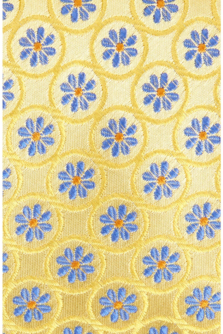 Albion Florette Silk Blend Tie, Alternate, color, YELLOW