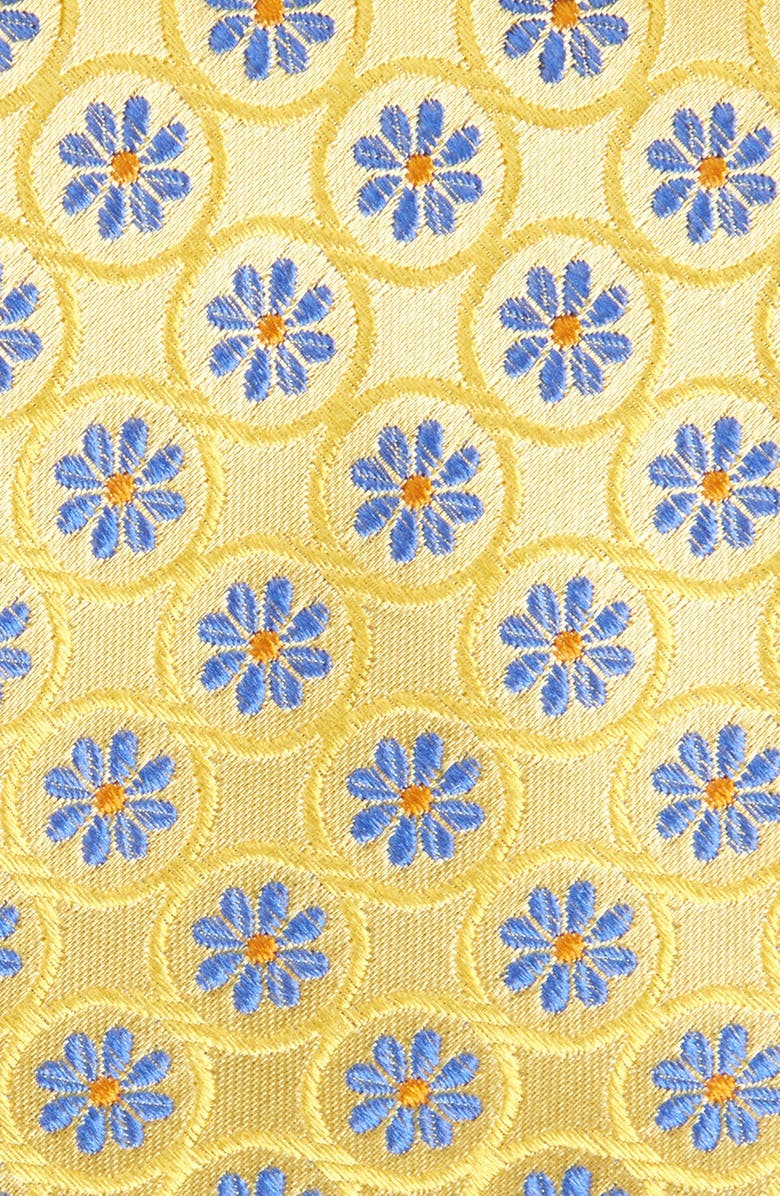 Ted Baker London Albion Florette Silk Blend Tie, Alternate, color, Yellow