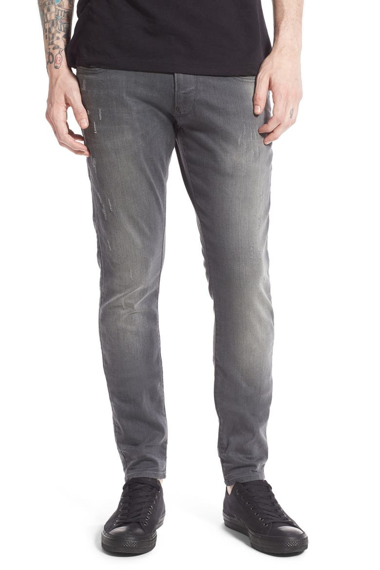 Revend Slim Fit Straight Leg Jeans, Main, color, LIGHT AGED DESTROY