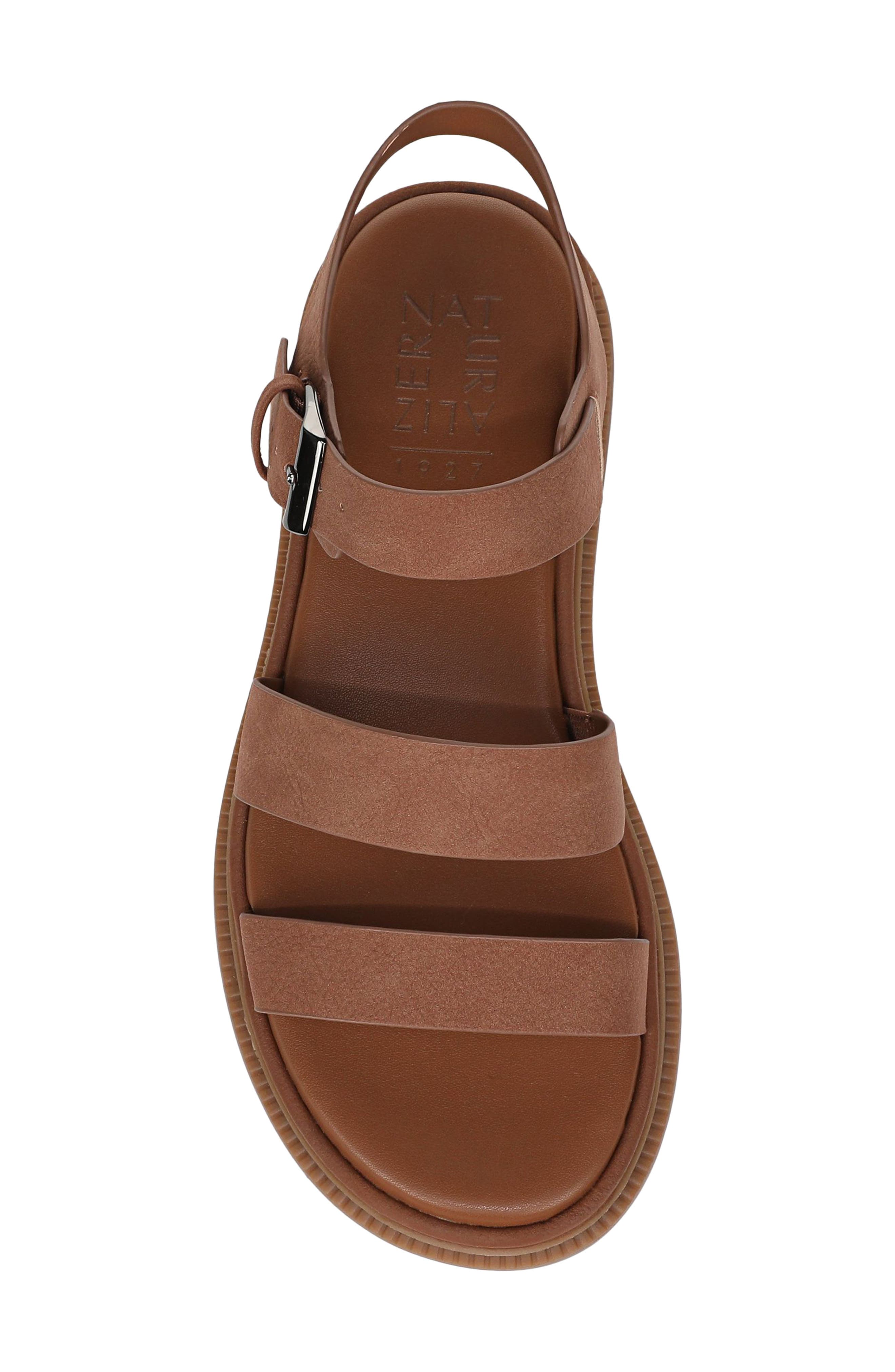 Avenue Ankle Strap Platform Sandal, Alternate, color, WALNUT WAKE