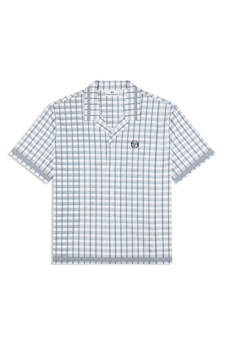 Sergio Tacchini Quadretto Cabana Shirt, Alternate, color, Brilliant White