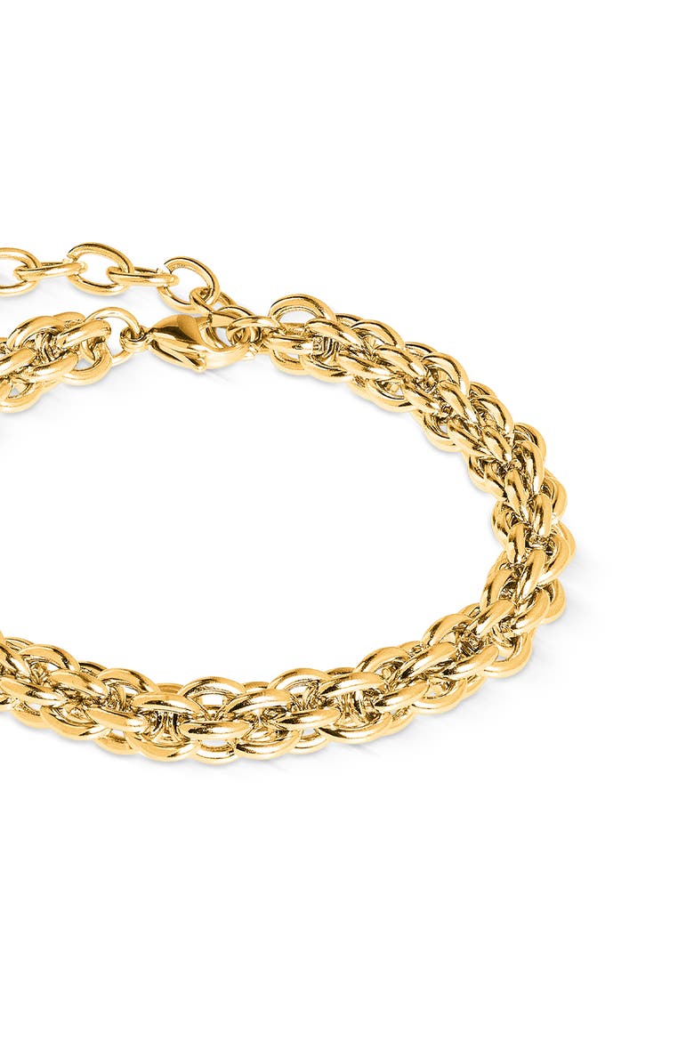 Mesh Chain Classic Bracelet, Alternate, color, Gold