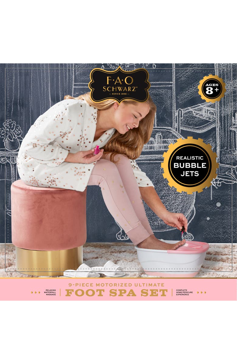 FAO Schwarz 9-Piece Deluxe Foot Spa Set, Alternate, color,