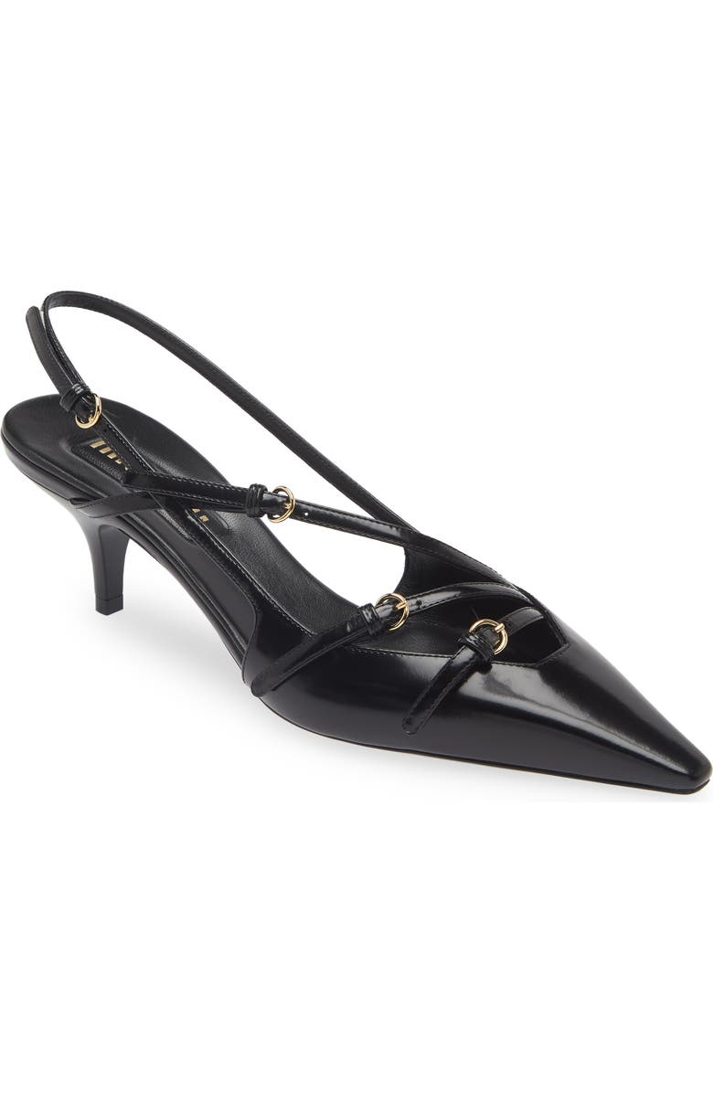 Miu Miu Show Kitten Heel Slingback Pump, Main, color,