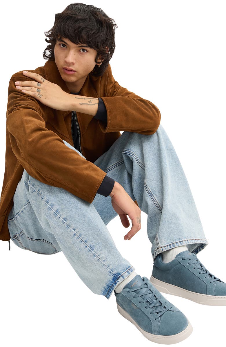 COACH High Line Sneaker, Alternate, color, Light Denim/ Chalk