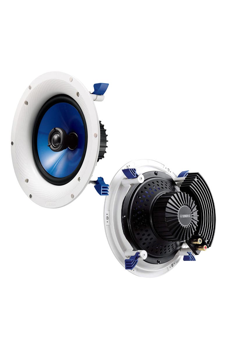 Yamaha NS-IC800 140 Watt 8 Inch 2 Way In Ceiling Speakers - Pair, Alternate, color, White