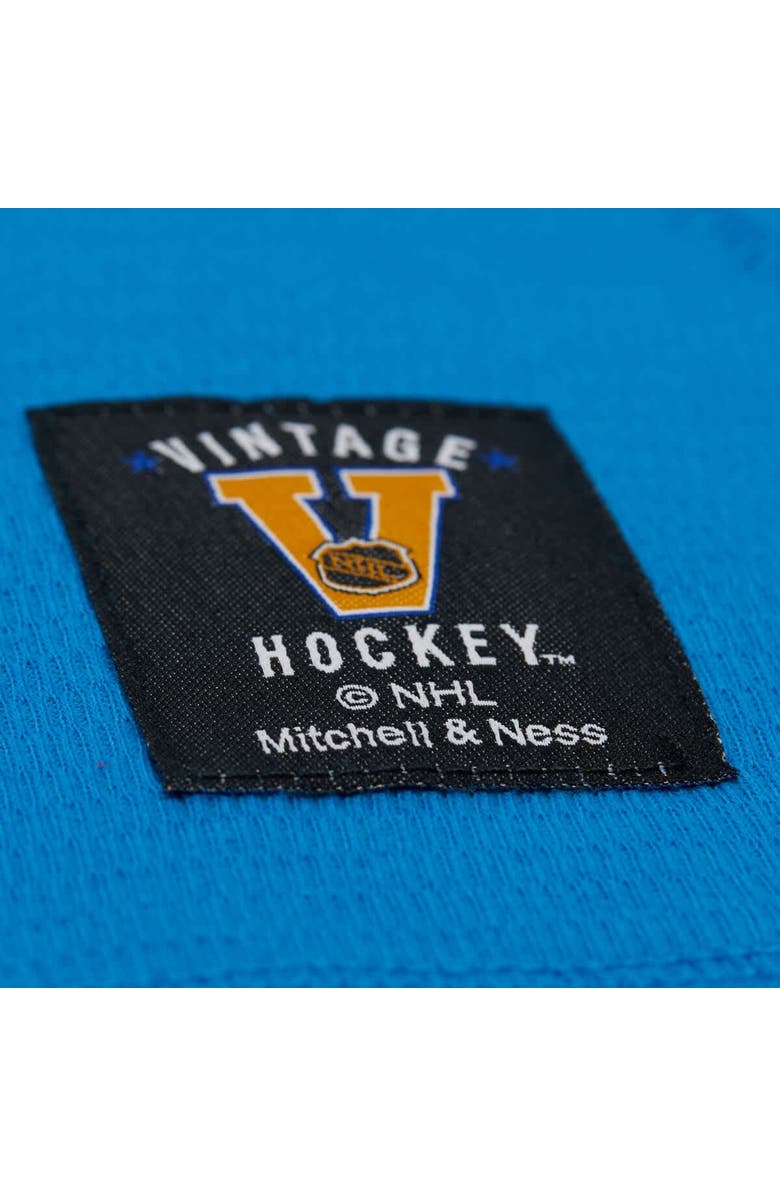 Mitchell & Ness Men's  Blue/White New York Rangers Centennial Lightweight Thermal Hoodie, Alternate, color, Blue