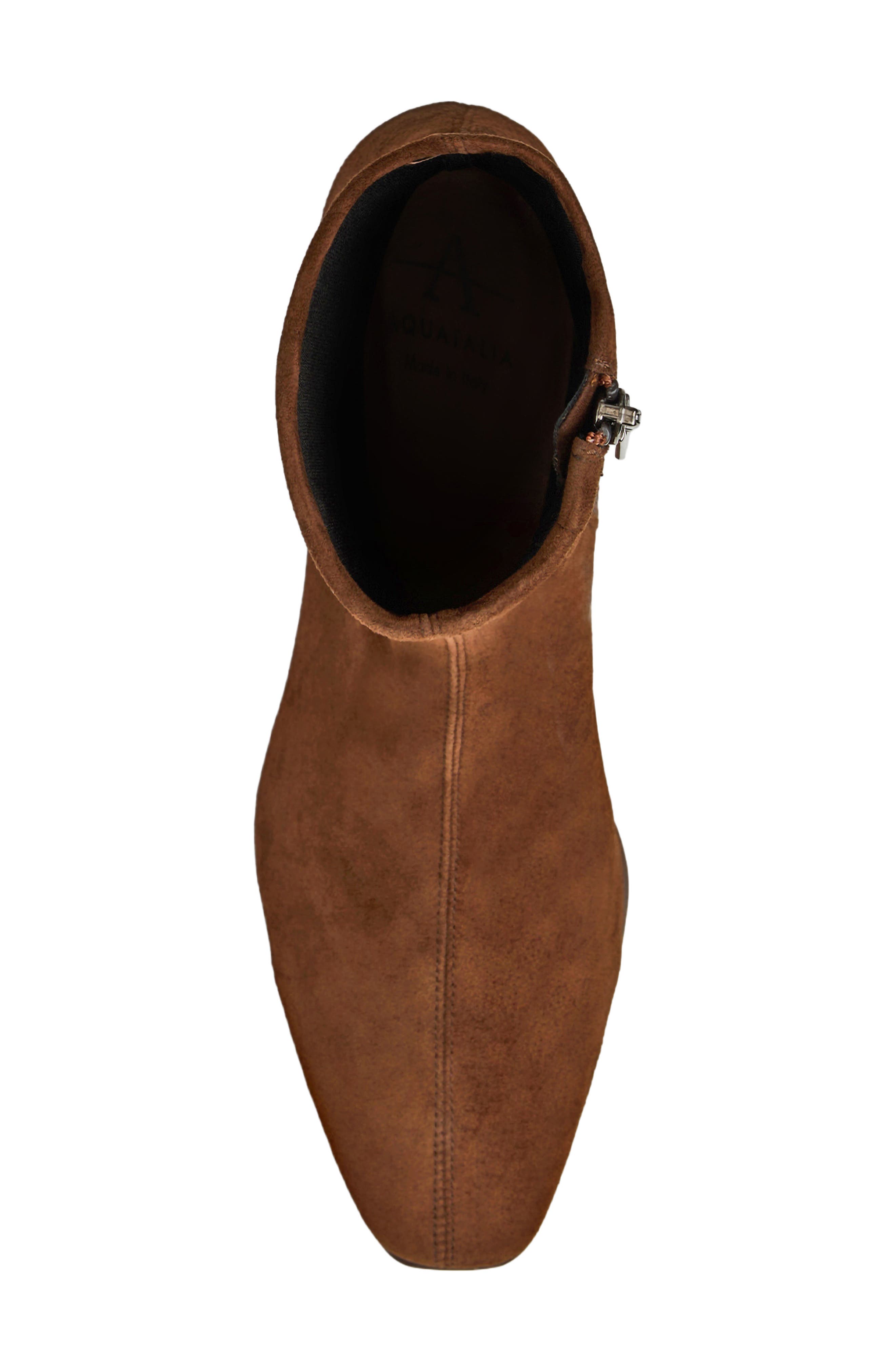 Raquel Waterproof Bootie, Alternate, color, COGNAC SUEDE