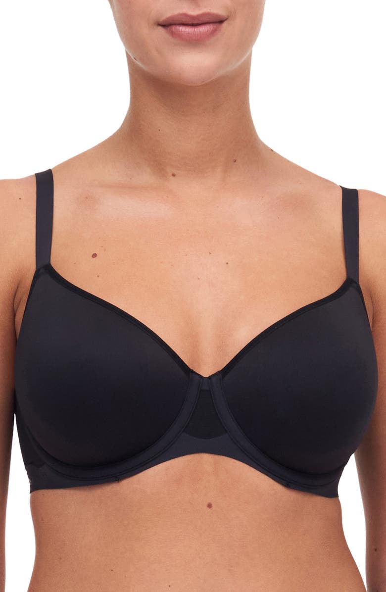 Chantelle Lingerie Pure Light Underwire Convertible Spacer Bra, Main, color, Black-11