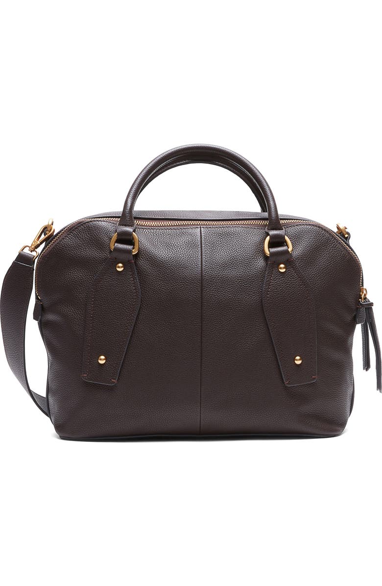 rag & bone Gramercy Medium Satchel Bag, Alternate, color, Chocolate