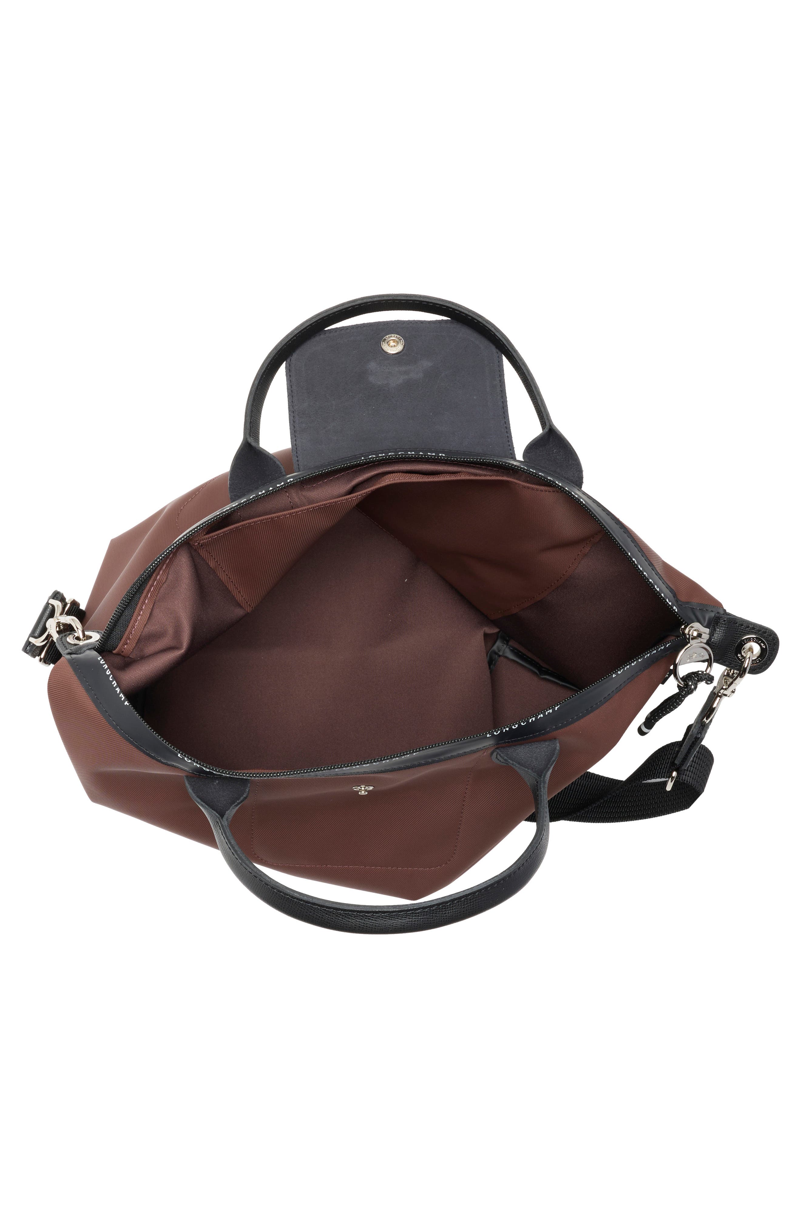 Le Pliage Energy Canvas Handbag, Alternate, color, COCOA