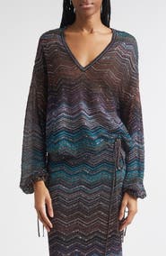 Missoni Zigzag Metallic Sequin Sweater