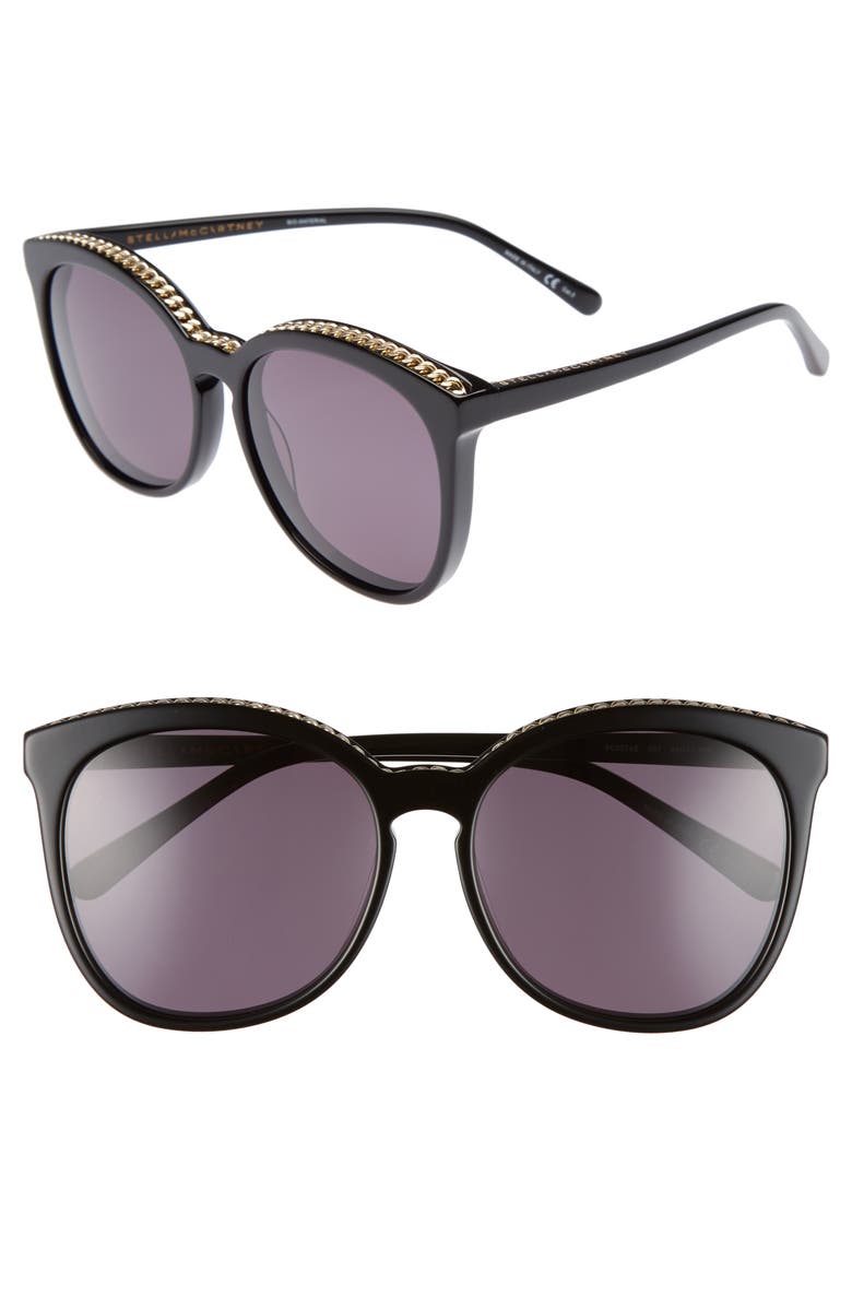 Stella McCartney 59mm Cat Eye Sunglasses, Main, color, 