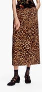 Anna Sui Leopard Denim Skirt