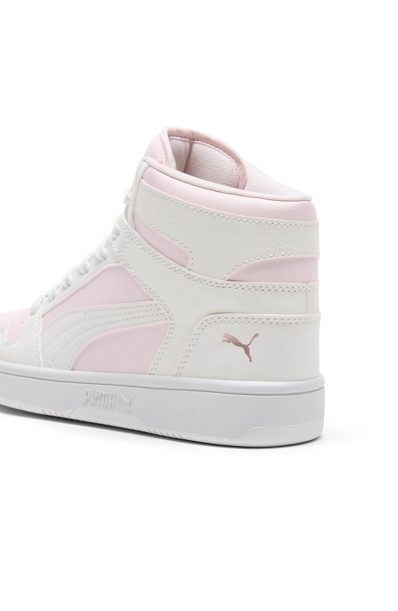 PUMA Rebound Layup High Top Sneaker, Alternate, color, Jasmine Flower/ Warm