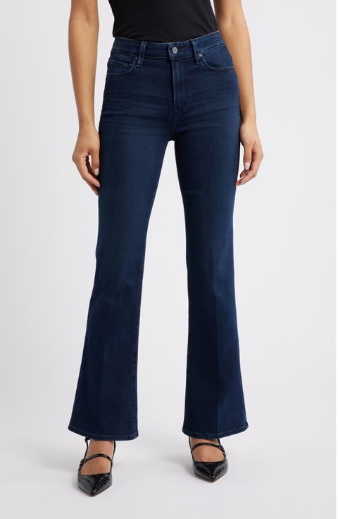 PAIGE Laurel Canyon High Waist Bootcut Jeans (Bespoke) (Petite)
