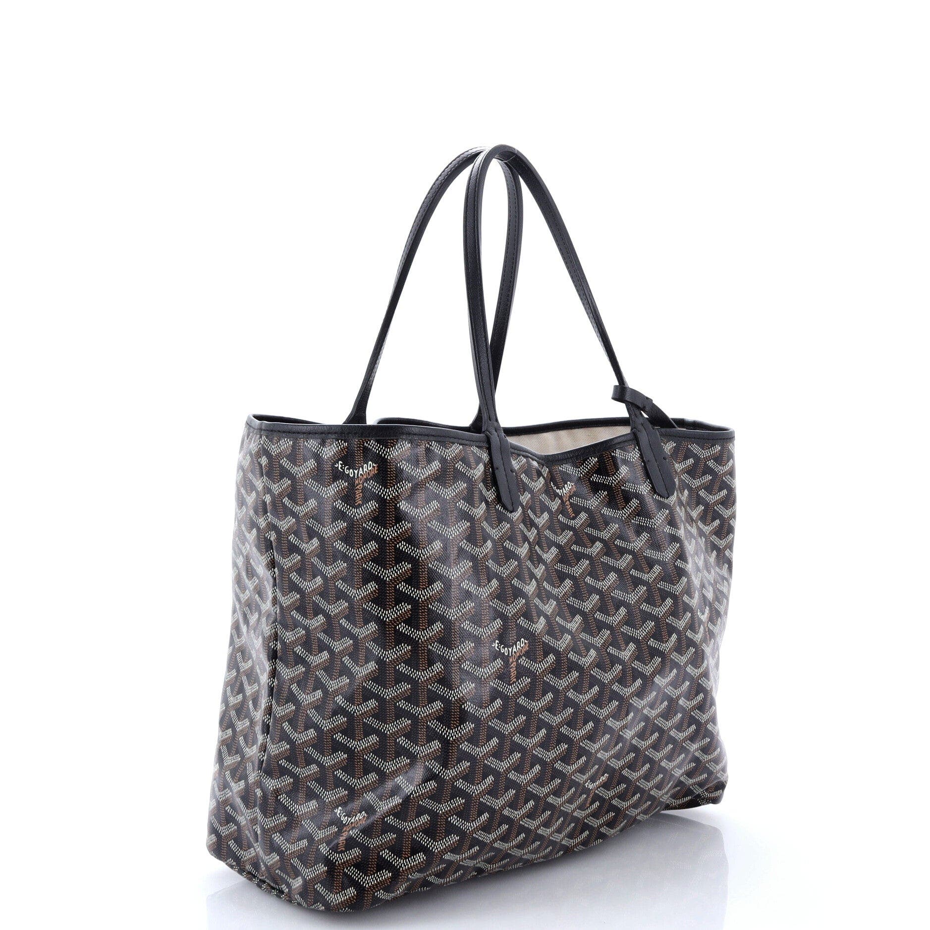Saint Louis Tote Coated Canvas PM, Alternate, color, Black
