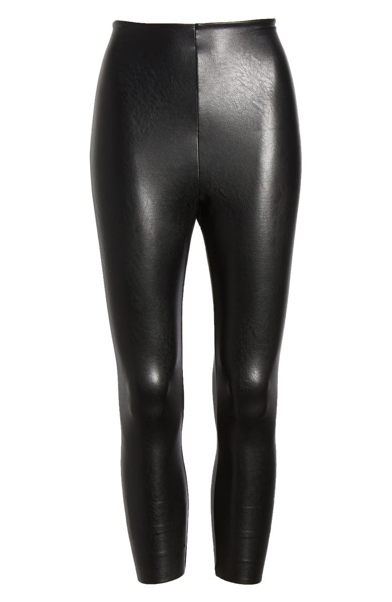 Commando Faux Leather Capri Leggings, Alternate, color,