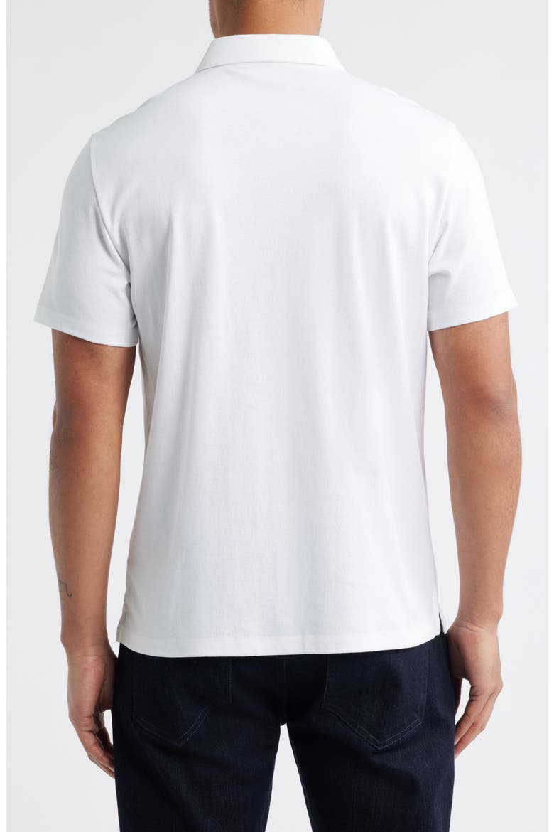 Northpark Cotton Blend Polo, Alternate, color, WHITE