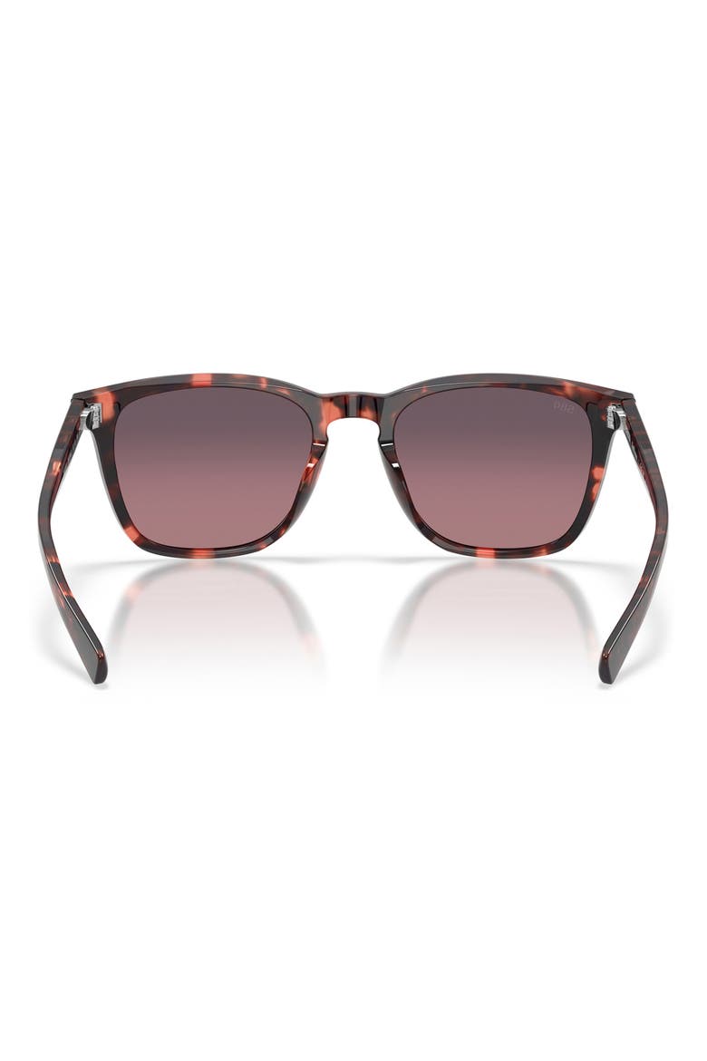 Sullivan 53mm Gradient Polarized Square Sunglasses, Alternate, color, SUNSET TORTOISE / ROSE 580G