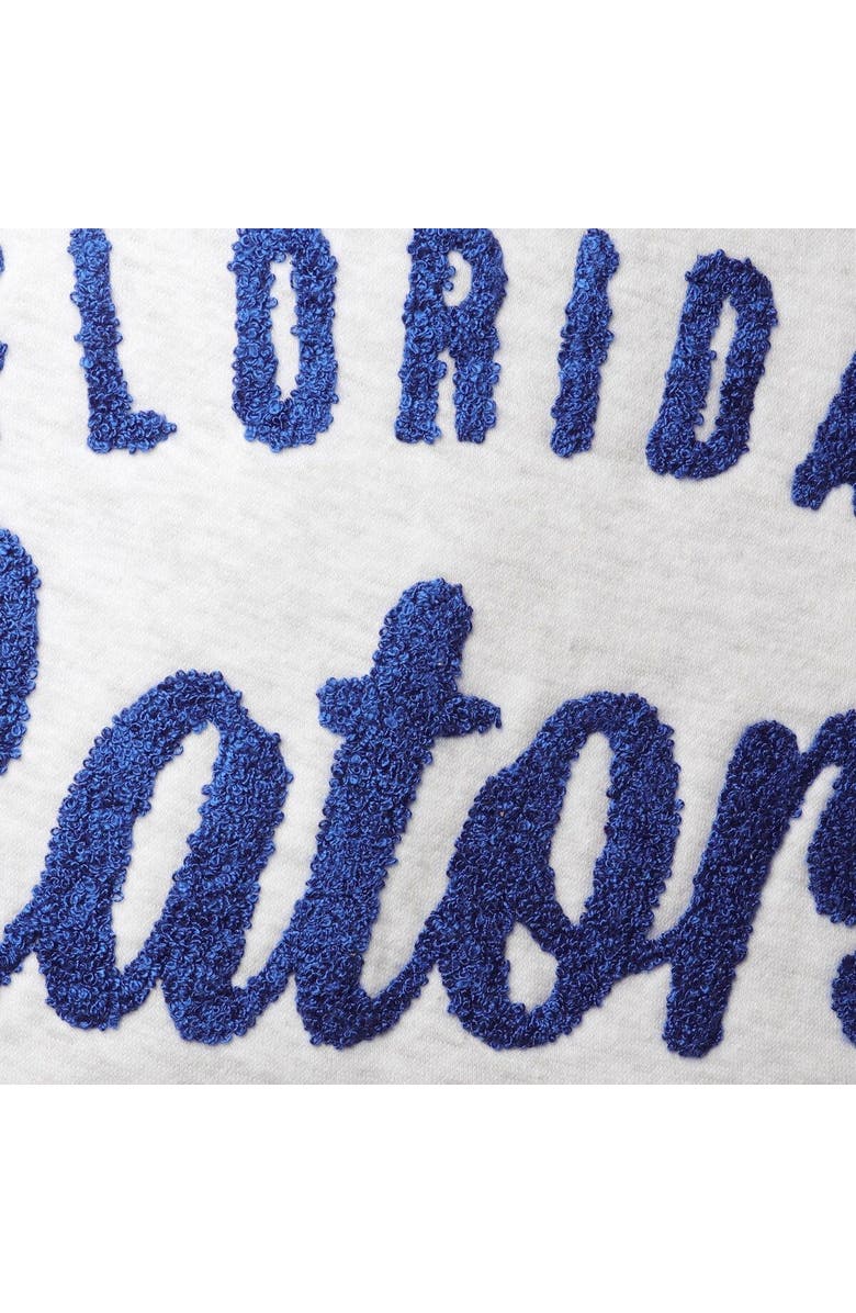 PRESSBOX Women's Pressbox Ash Florida Gators Santa Cruz Chenille Pullover Hoodie, Alternate, color,