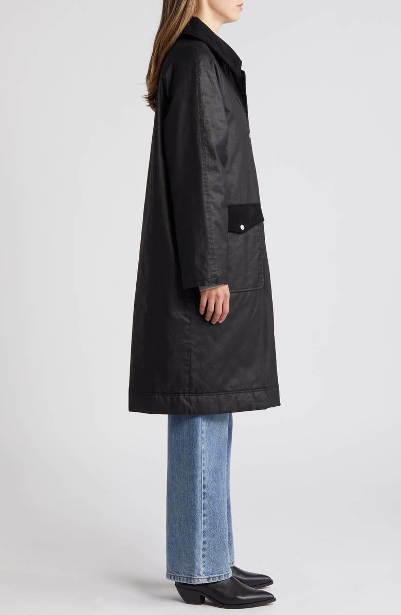 Bernardo Waxed Cotton Twill Coat, Alternate, color, 