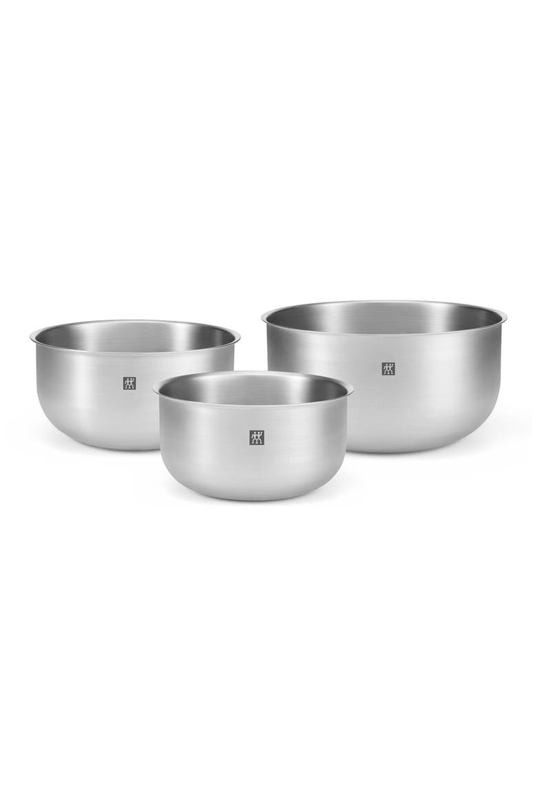 Prep 3-Piece Bowl Set, Main, color, STAINLESS STEEL