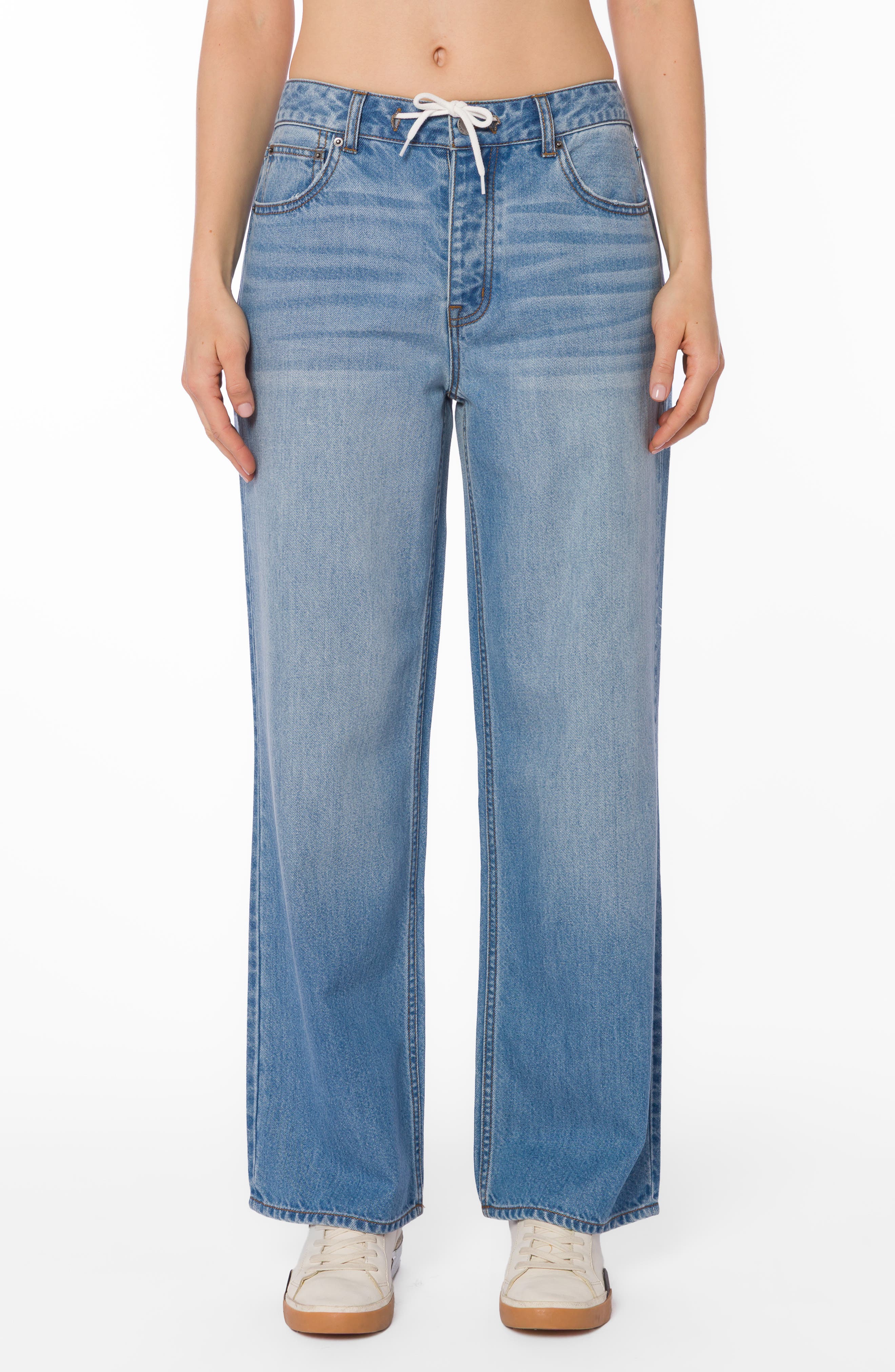 VELVET HEART Pam Drawstring Straight Leg Jeans