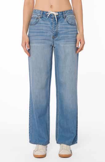 Pam Drawstring Straight Leg Jeans
