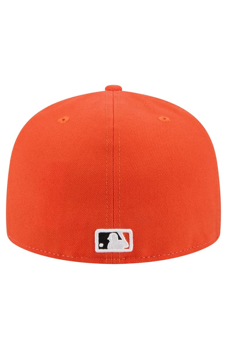 New Era Men's New Era White/Orange San Francisco Giants Repeat 59FIFTY Fitted Hat, Alternate, color, White