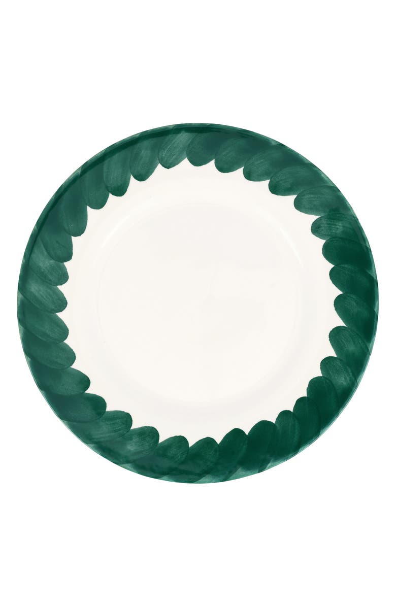 VIETRI Lisbon Brushstroke Dinner Plate, Main, color, Green