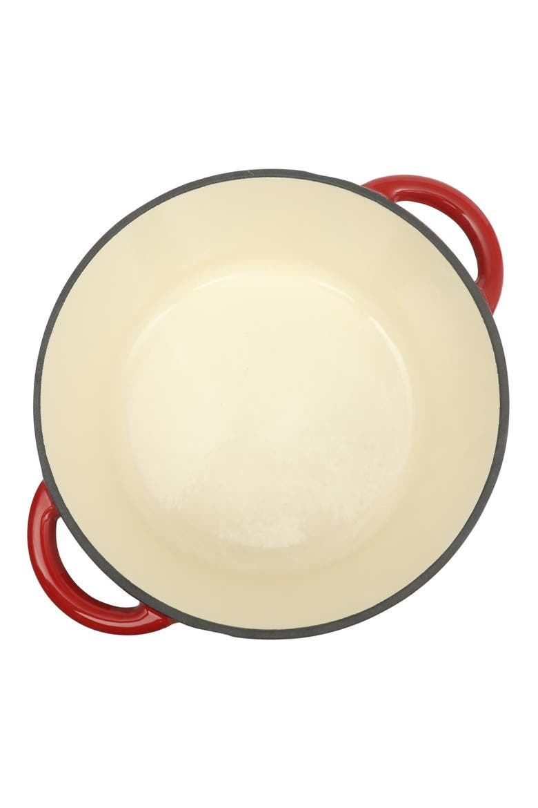 Addlestone 5 Quart Enameled Cast Iron Dutch Oven with Lid, Alternate, color, Red