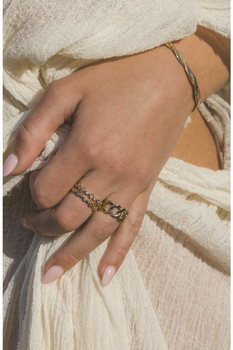Luxe Link Ring, Alternate, color, GOLD