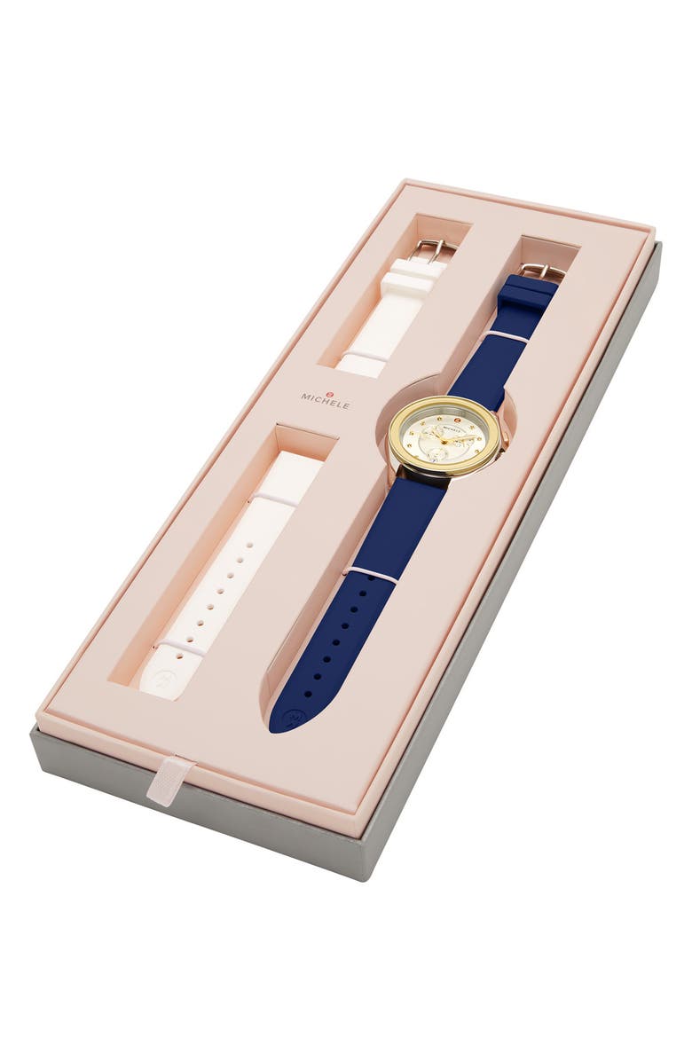 MICHELE Women's Cape Two-Tone Watch Gift Set, 38mm, Alternate, color,