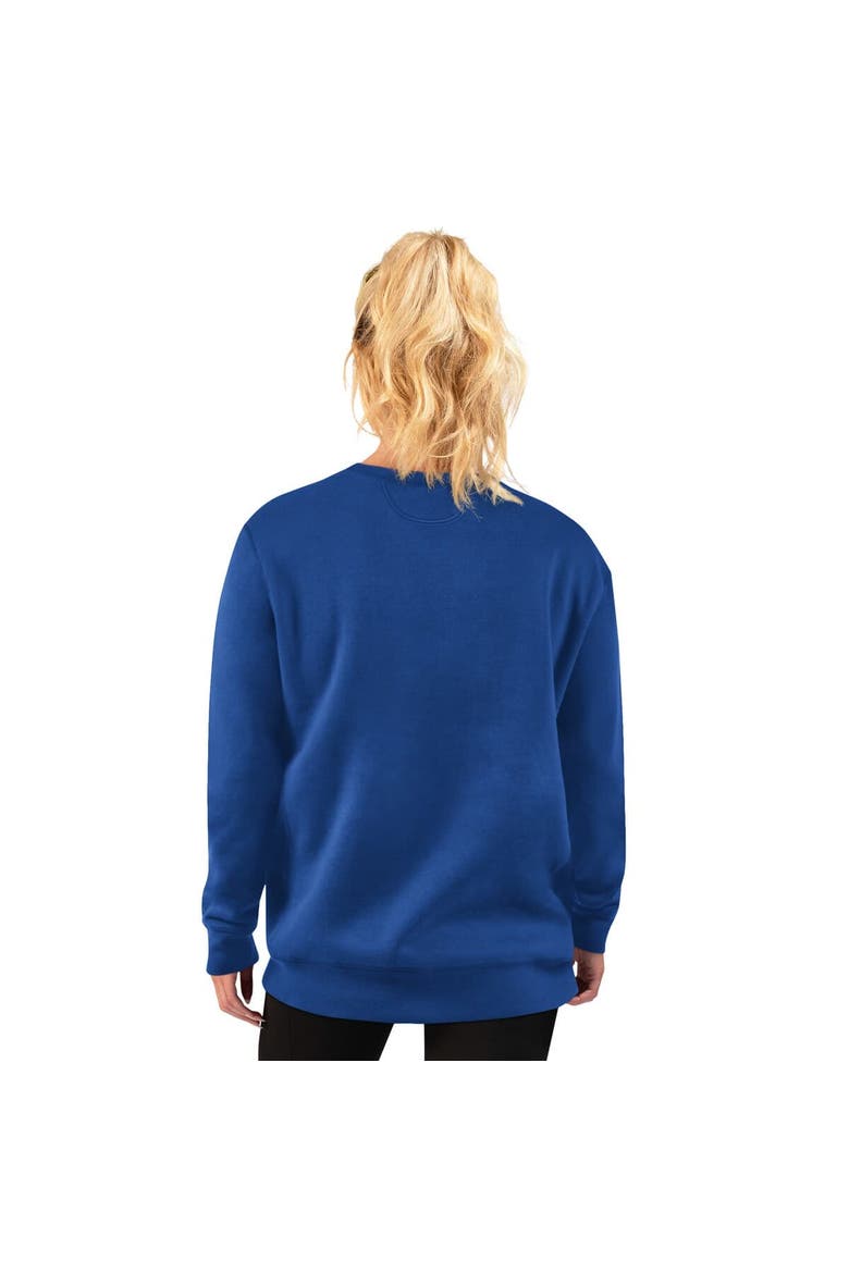 Women's Starter  Royal Los Angeles Dodgers Lace Classic Sweatshirt, Alternate, color, Royal